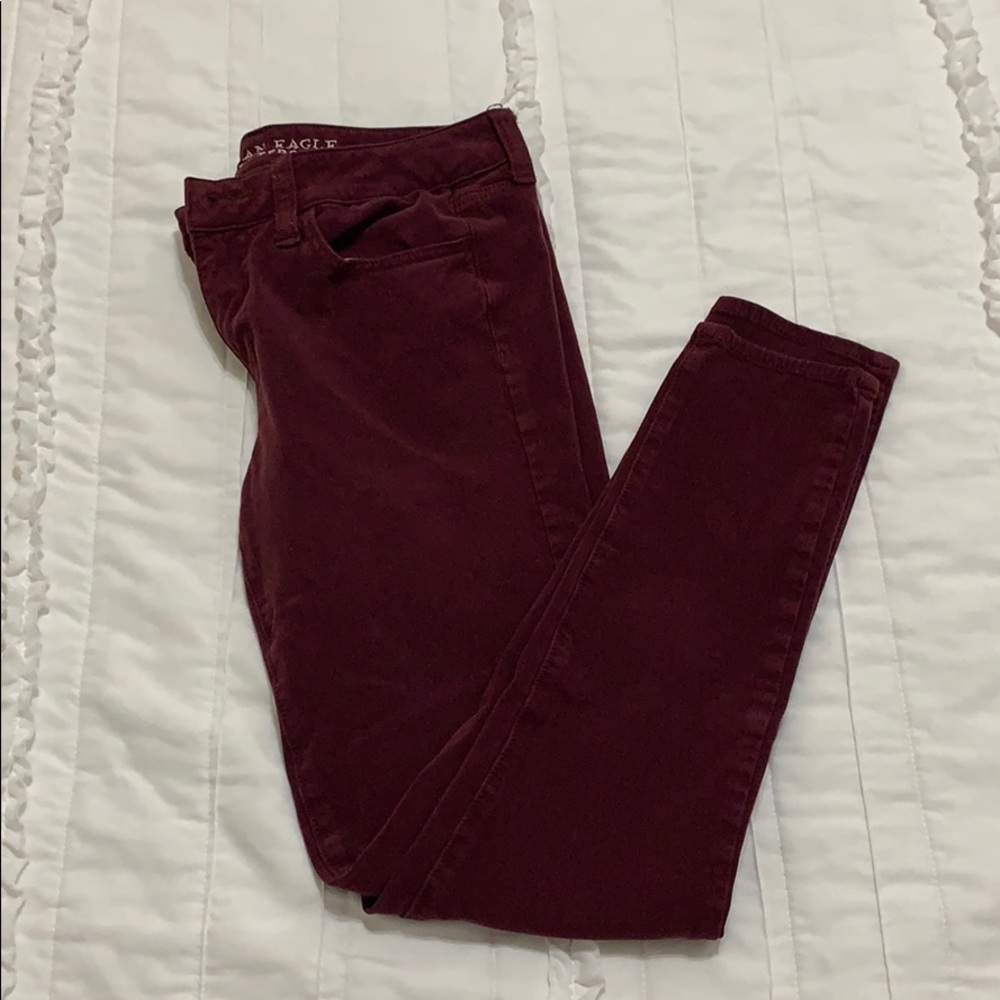 Maroon jeggings